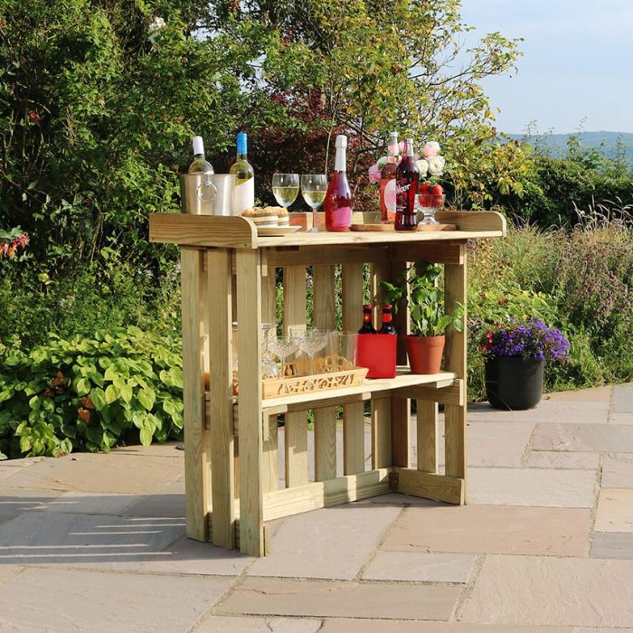 Zest Folding Garden Bar Garden Furniture Outdoor Living
