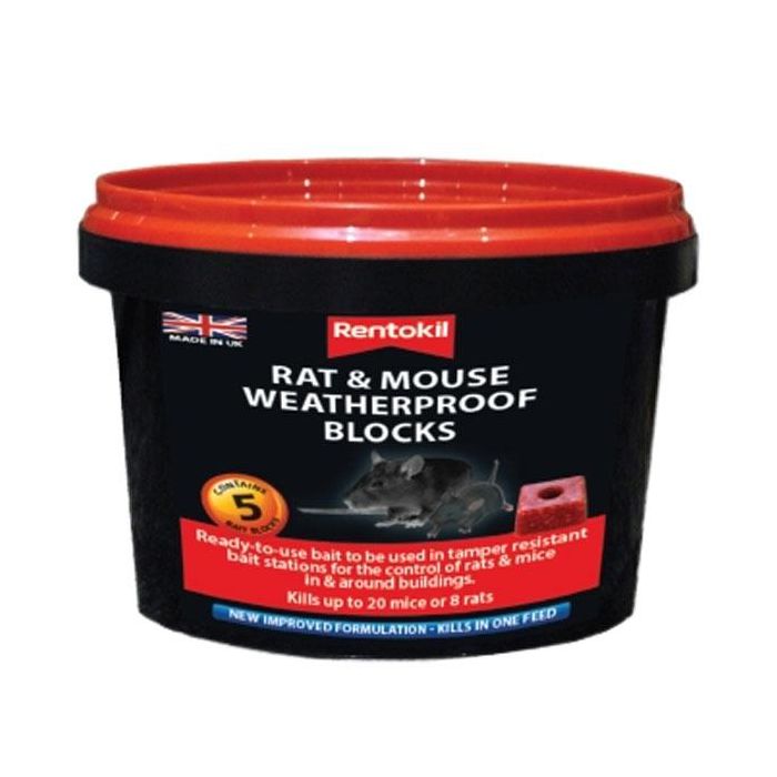 Rentokil - Rat & Mouse Weatherproof Blocks