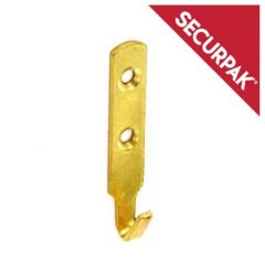 Securpak - Heavy Duty Brass Plated Picture Hook
