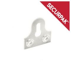 Securpak - Zinc Plated Slotted Glass Plate (Pack of 4)