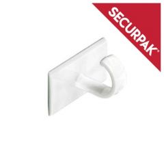 Securpak - White Self Adhesive Cup Hook