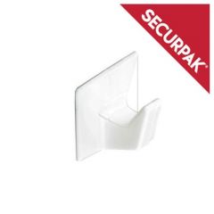 Securpak - White Self Adhesive Hook