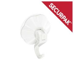 Securpak - White Suction Hook With Lever