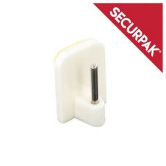 Securpak - Self Adhesive Curtain Rod Hook (Pack of 2)
