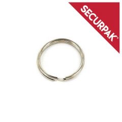 Securpak -  Nickel Plated Split Ring (Pack of 8)