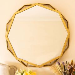 Jonart - Gold Octagonal Mirror