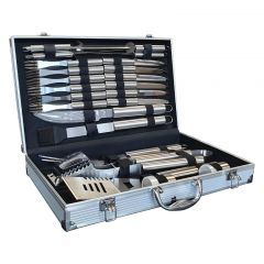 Lifestyle - Stainless Steel BBQ Toolkit (24 Pieces)