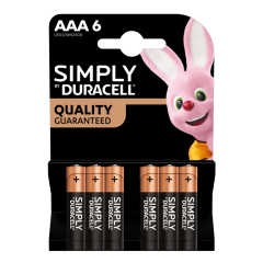 Duracell - Simply Duracell AAA Batteries (Pack of 6)