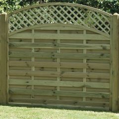 KDM 6' Arched Lattice Top Fence Panel