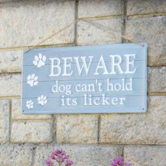 La Hacienda - 'Beware' Dog Wall Sign