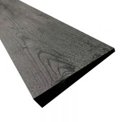 KDM - 4.8m Black Painted Feather Edge Boards