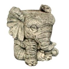 Dream Gardens - Elephant Pot Stoneware Ornament