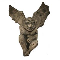 Dream Gardens - Flying Gargoyle Stoneware Ornament