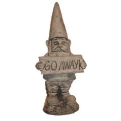 Dream Gardens - Go Away Gnome Stoneware Ornament