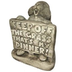 Dream Gardens - Keep Off The Grass Stoneware Ornament