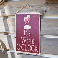 La Hacienda - 'It's Wine O Clock' Wall Sign