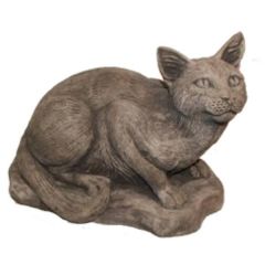 Dream Gardens - Large Crouching Cat Stoneware Ornament