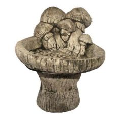 Dream Gardens - Mushroom Bird Bath Stoneware Ornament