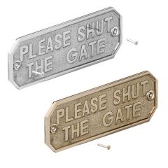 Gatemate - 'Please Shut The Gate' Sign