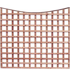 Earlswood - Bow Top Square Grid Trellis Panels