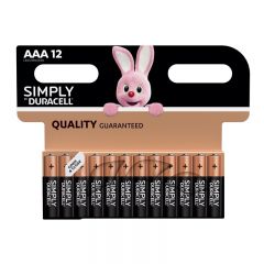 Duracell - Simply Duracell AAA Batteries (Pack of 12)