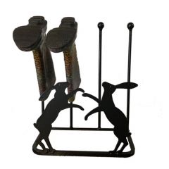 Poppy Forge - Boxing Hares 2 Pair Boot Rack