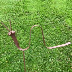 Poppy Forge - Worm Metal Garden Art
