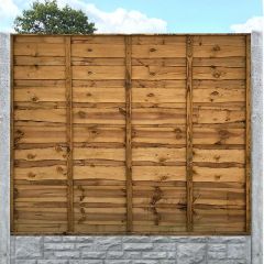 Earlswood Twin Side Waney Edge Fence Panel
