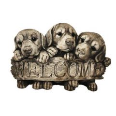 Dream Gardens - Welcome Dogs Stoneware Ornament