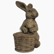 Dream Gardens - Bunny Planter Stoneware Ornament