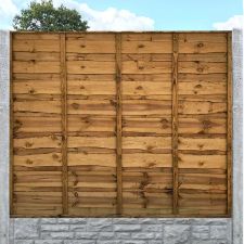 Earlswood Twin Side Waney Edge Fence Panel