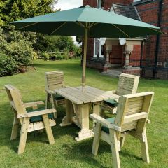 Churnet Valley - Ergo 4 Seater Table and Chair Set