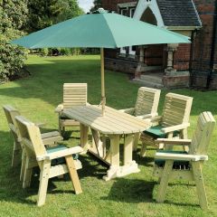 Churnet Valley - Ergo 6 Seater Table and Chair Set