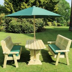Churnet Valley - Ergo 6 Seater Table and Bench Set