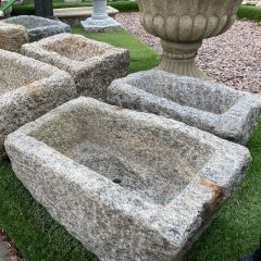 Solid Granite Trough Planter