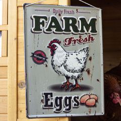 La Hacienda - 'Farm Fresh Eggs' Wall Sign
