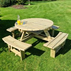 Churnet Valley - Westwood Round Picnic Table