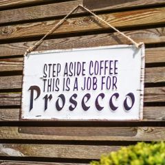 La Hacienda - 'Step Aside Coffee' Wall Sign