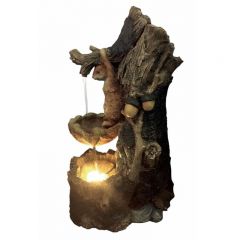 Hamac - Squirrel on Tree Trunk Water Feature inc LEDS