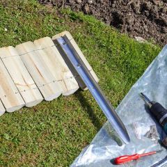 Smart Garden - Galvanised Log Roll Stakes 3pk