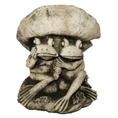 Dream Gardens - Twin Frog Stoneware Ornament